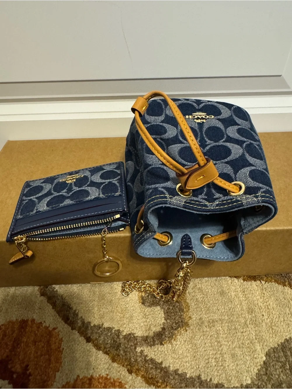 Coach mini bucket